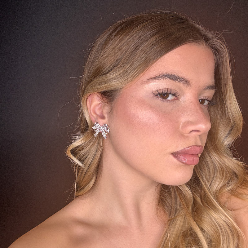 Palestro Milano Orecchini Fiocchetto di Cristalli