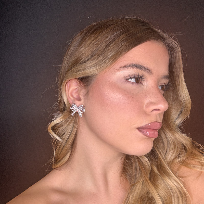 Palestro Milano Orecchini Fiocchetto di Cristalli