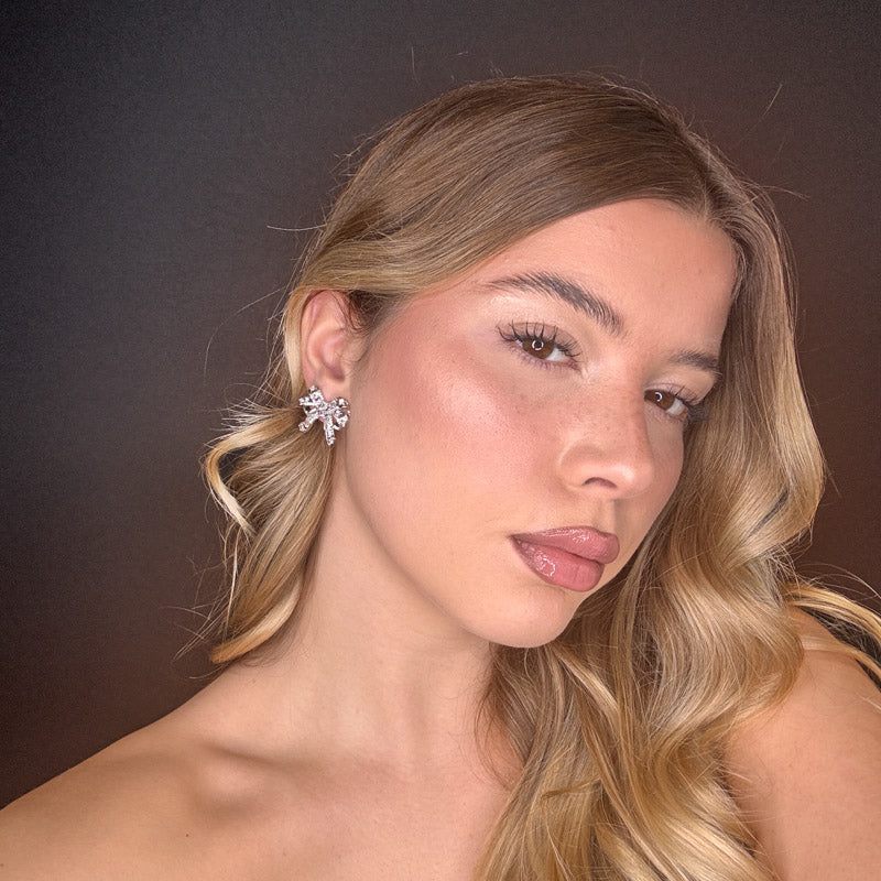 Palestro Milano Orecchini Fiocchetto di Cristalli