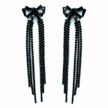 Palestro Milano Orecchini Black Fiocco &amp; Cascata