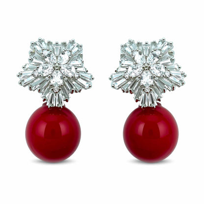 Palestro Milano Orecchini Fiocco di Neve perla