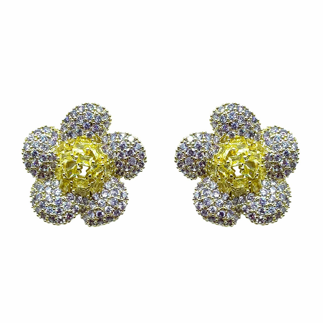 Palestro Milano Orecchini Gold - Lillac Giallo Fiore di Gemme