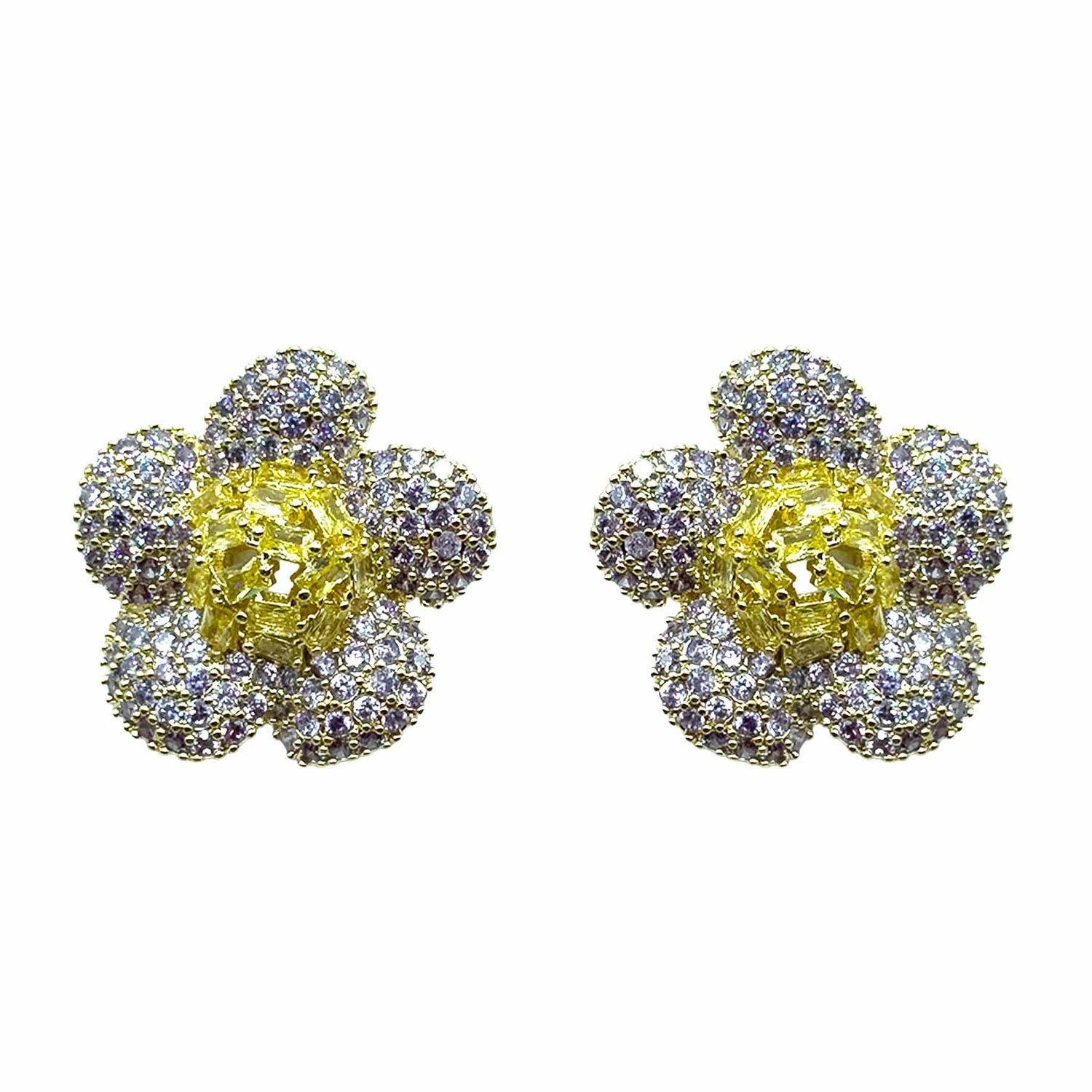 Palestro Milano Orecchini Gold - Lillac Giallo Fiore di Gemme