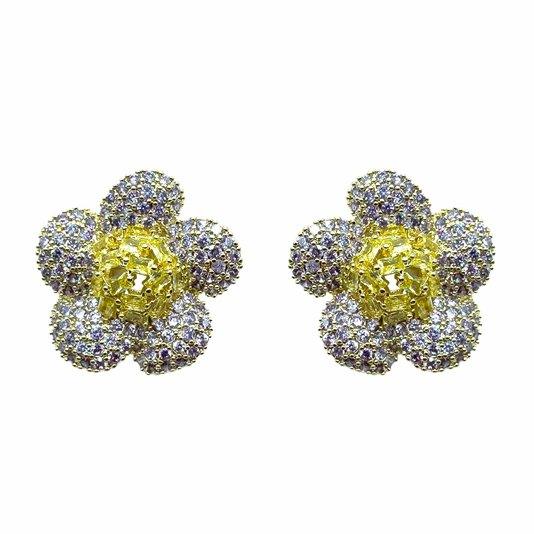 Palestro Milano Orecchini Gold - Lillac Giallo Fiore di Gemme
