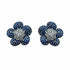 Palestro Milano Orecchini Silver - Blu Fiore di Gemme