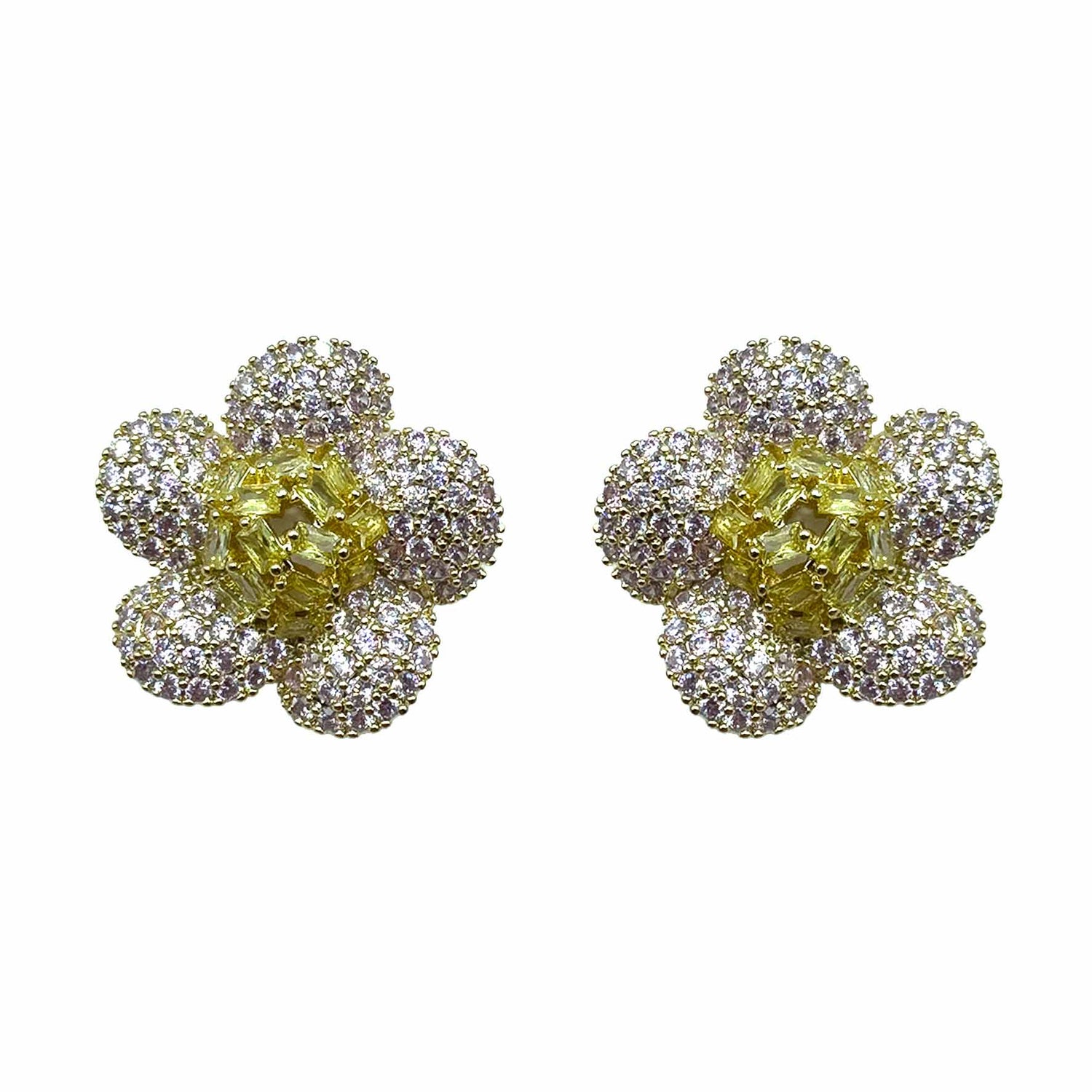 Palestro Milano Orecchini Gold - Pink Giallo Fiore di Gemme