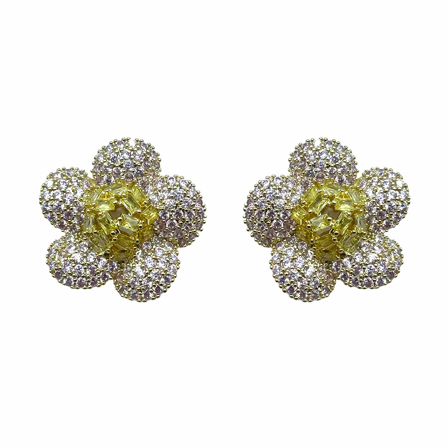 Palestro Milano Orecchini Gold - Pink Giallo Fiore di Gemme