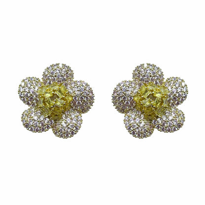 Palestro Milano Orecchini Gold - Pink Giallo Fiore di Gemme