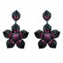 Palestro Milano Orecchini Dark - Fucsia Fiore Azalea di Pavè