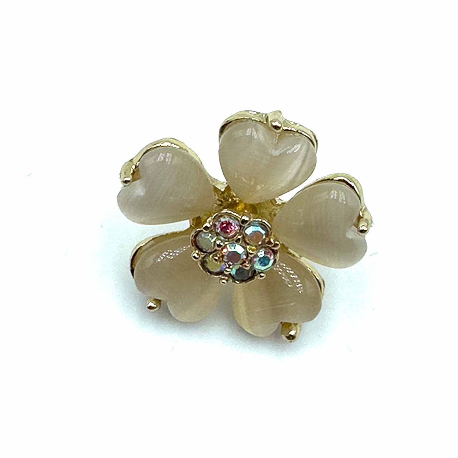 Palestro Milano Spille e spillette Fiore con Petali a Cuore