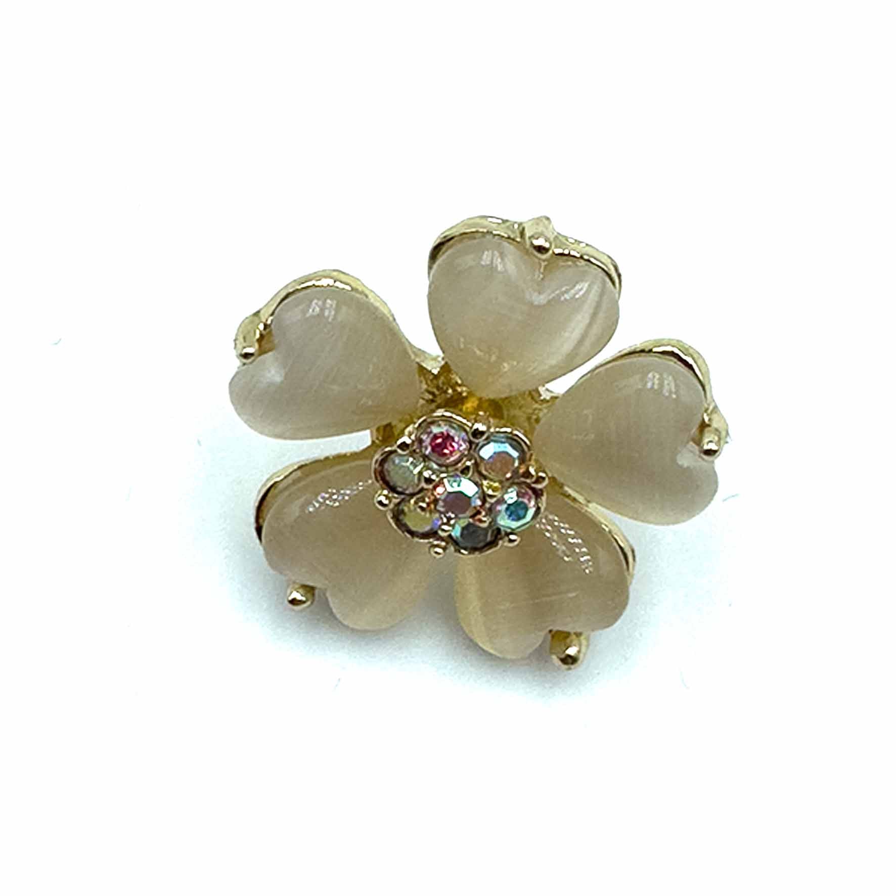 Palestro Milano Spille e spillette Fiore con Petali a Cuore