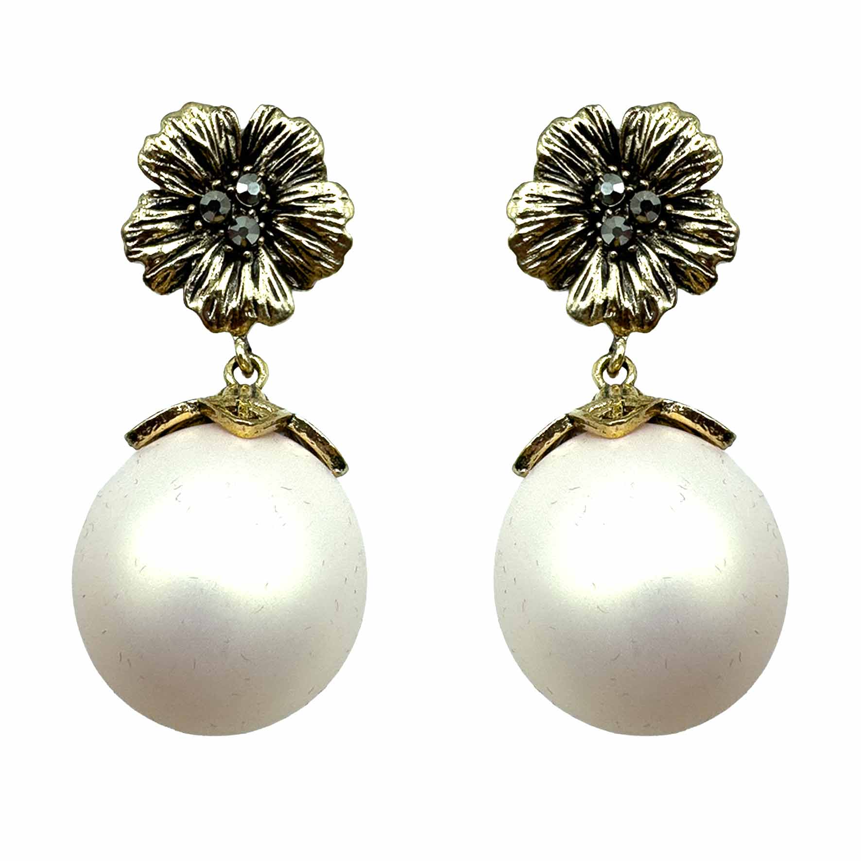 Palestro Milano Orecchini Perla Pink Fiore d&