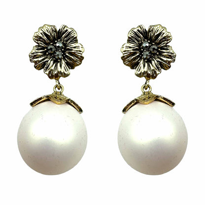 Palestro Milano Orecchini Perla Pink Fiore d&