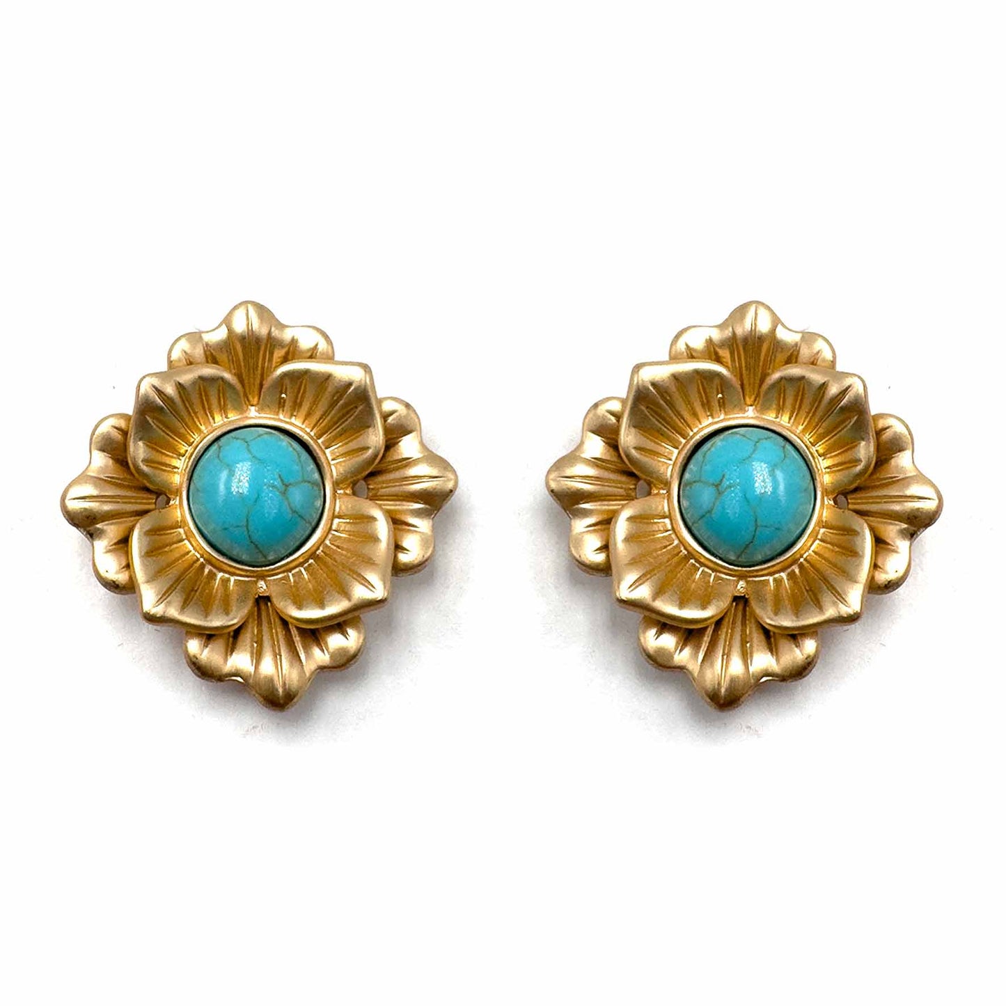 Fiore gold torquoise