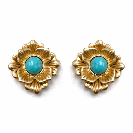 Fiore gold torquoise