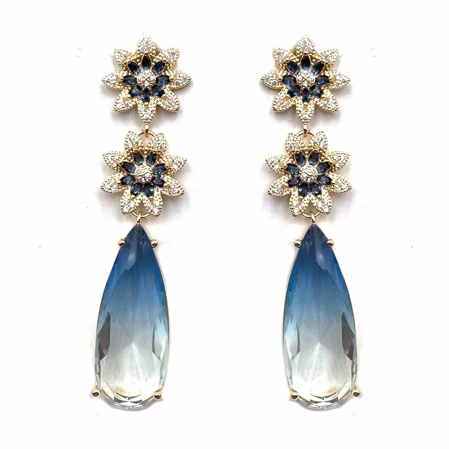 Fiorellini di pavè con Goccia Blu