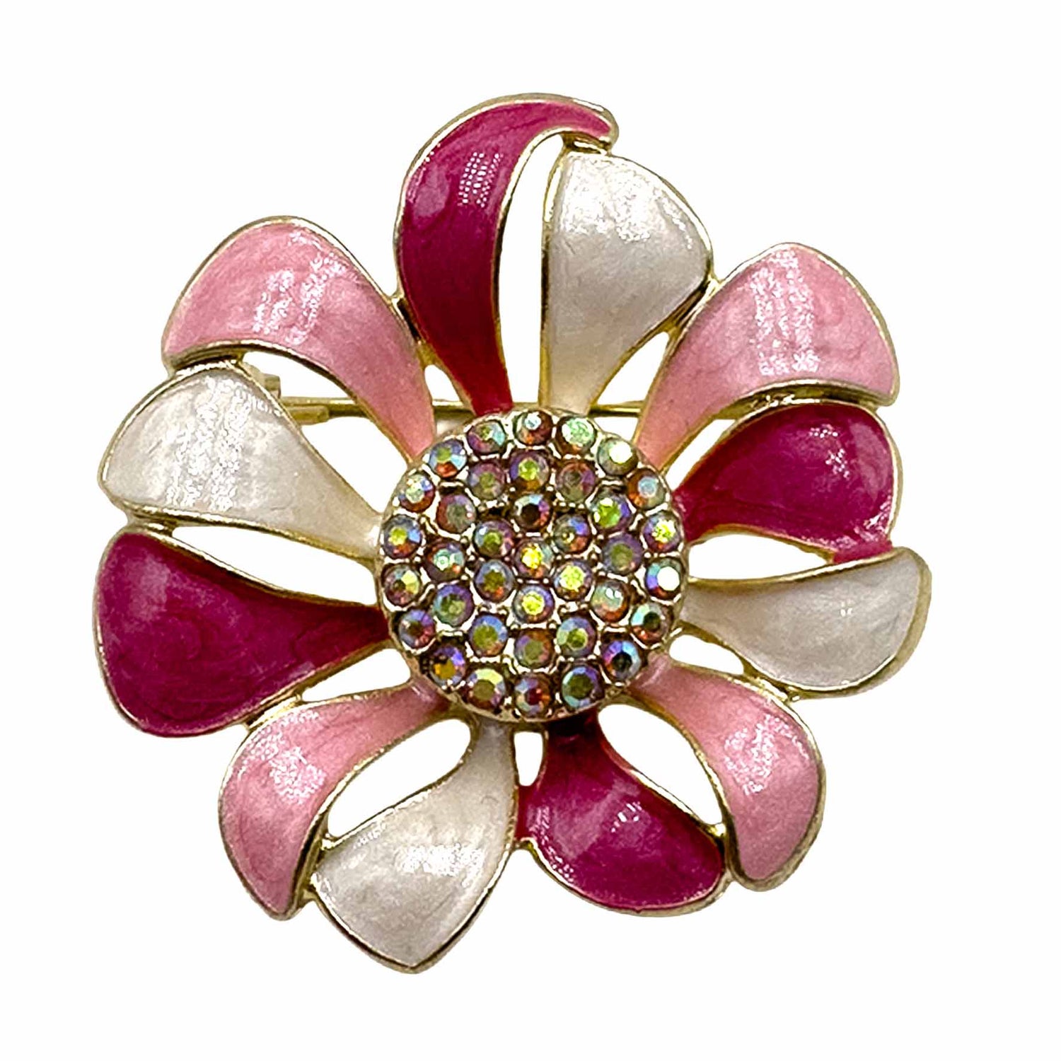 Palestro Milano Spille e spillette Fucsia Bianco Fiori Colorati