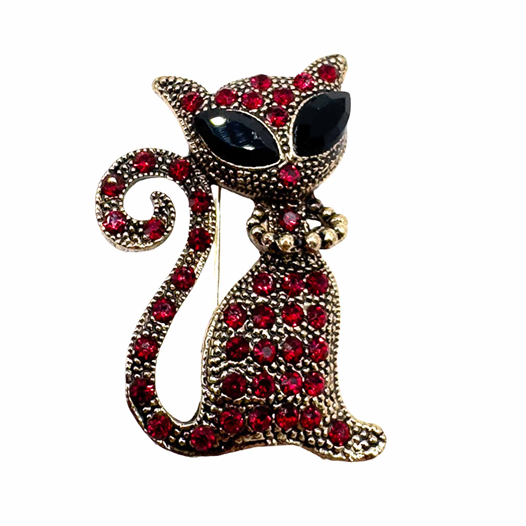 Palestro Milano Spille e spillette Rosso Gatto Elegante