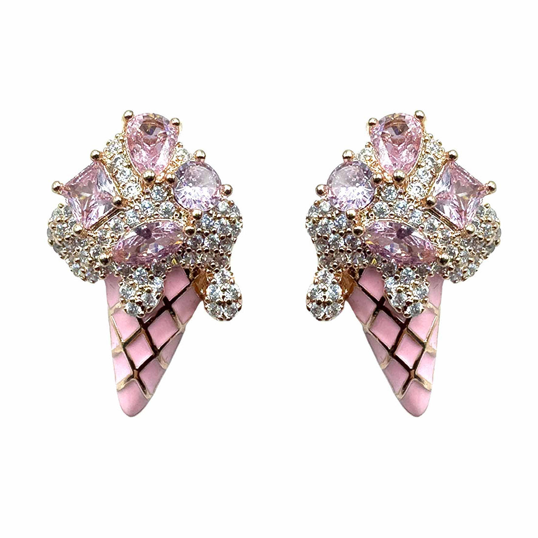 Palestro Milano Orecchini Rose Gold - Pink Gelato di Gemme