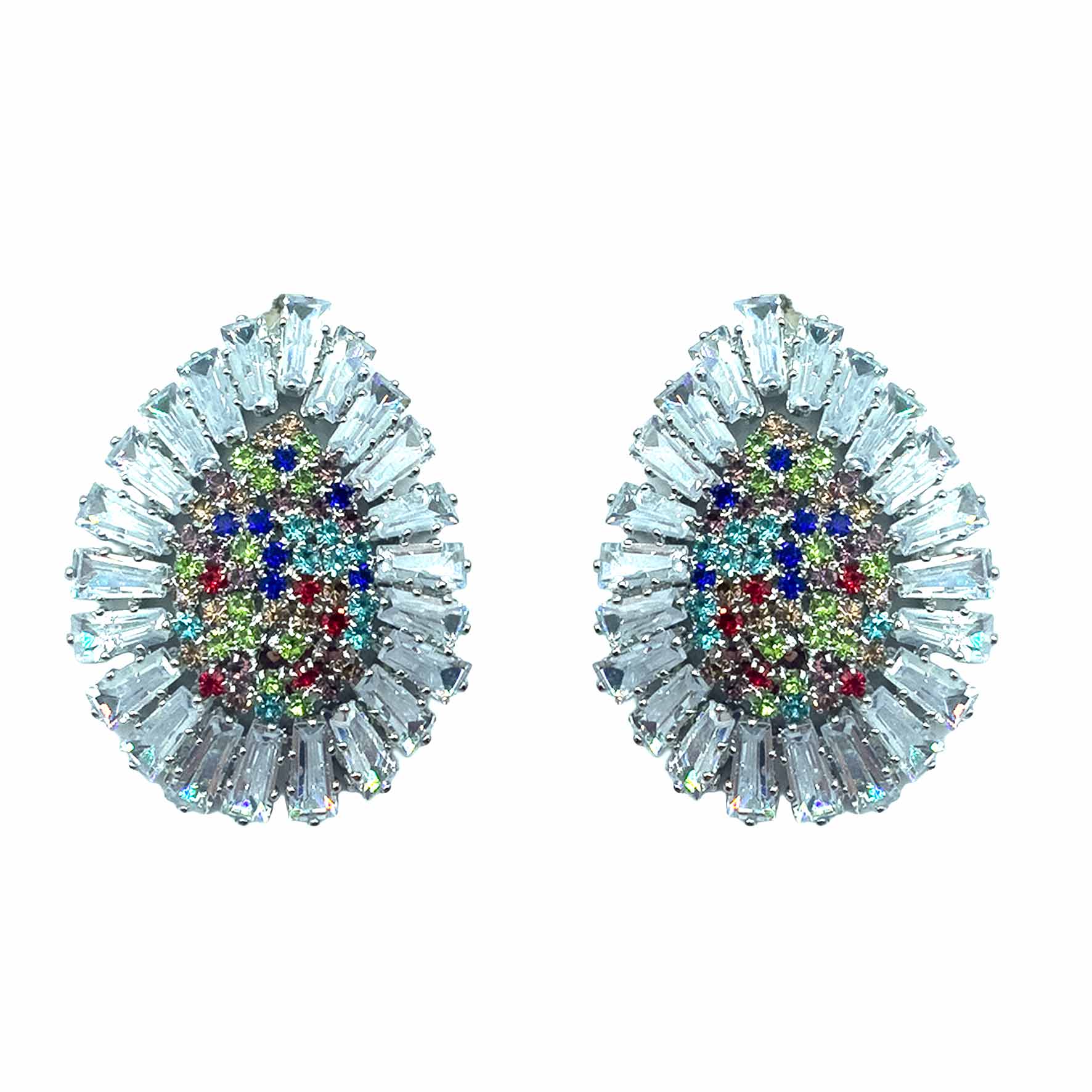 Palestro Milano Orecchini Silver - Multicolor Gocce Magiche