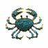 Palestro Milano Spille e spillette Turquoise Granchio