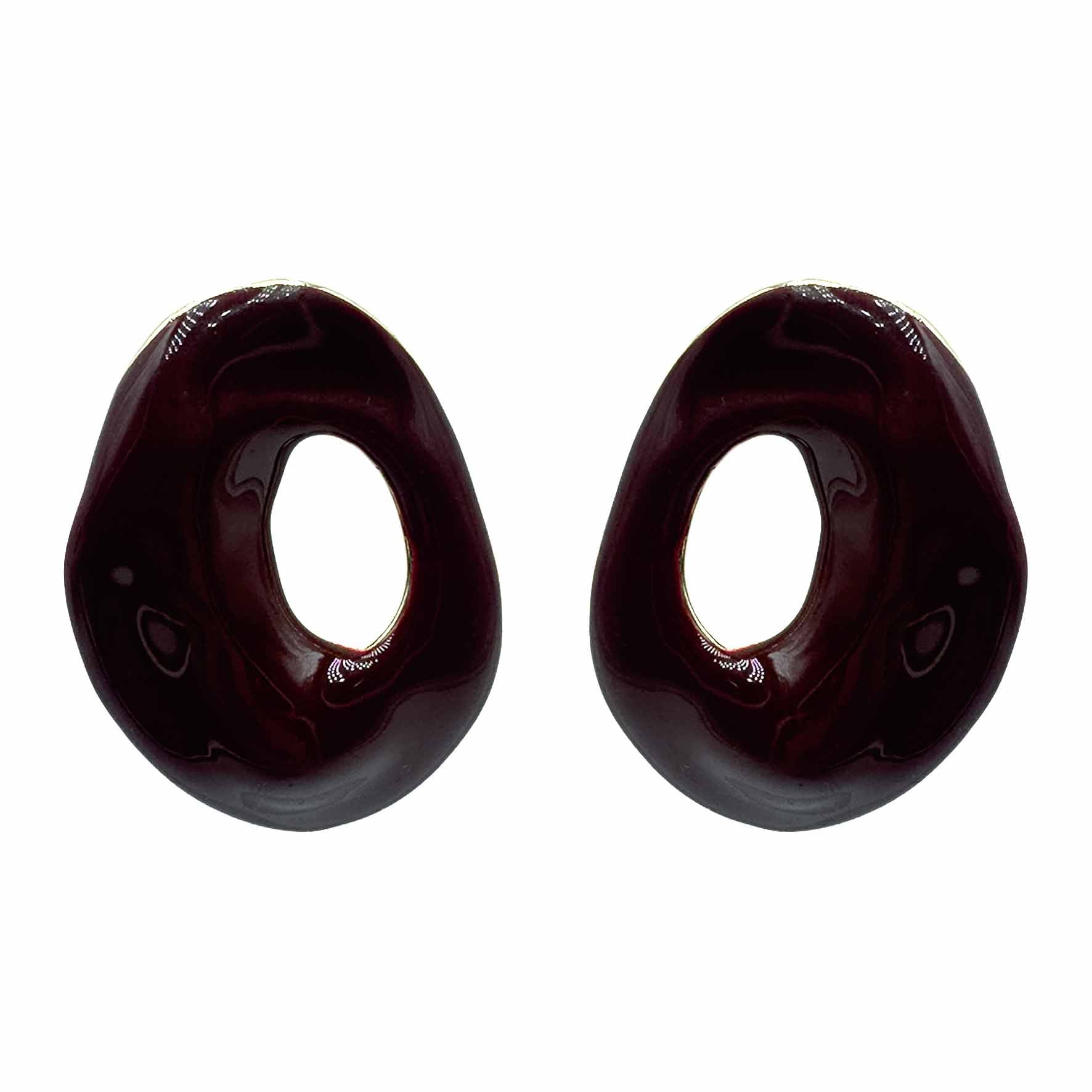 Palestro Milano Orecchini Bordeaux Zoe