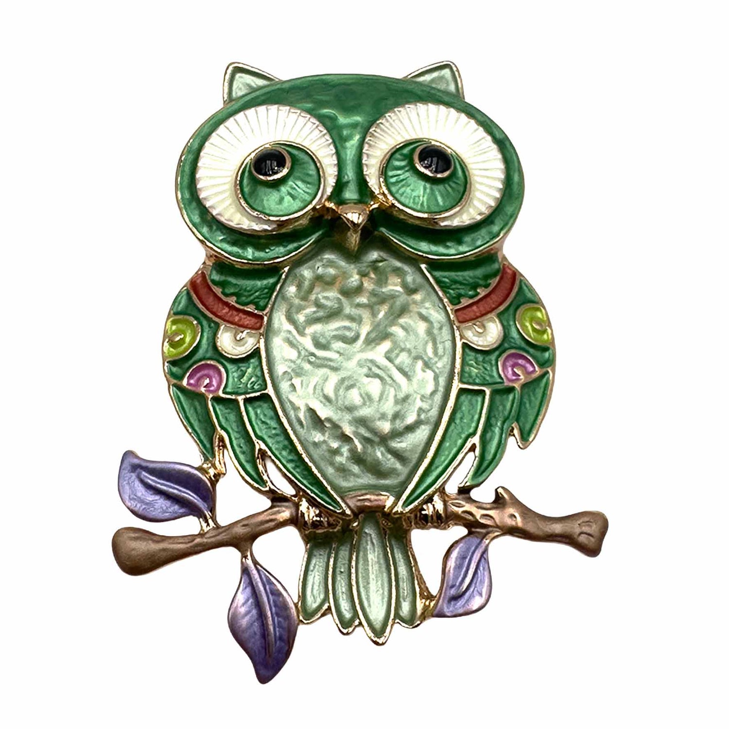 Palestro Milano Spille e spillette Verde Gufo (Magnete)