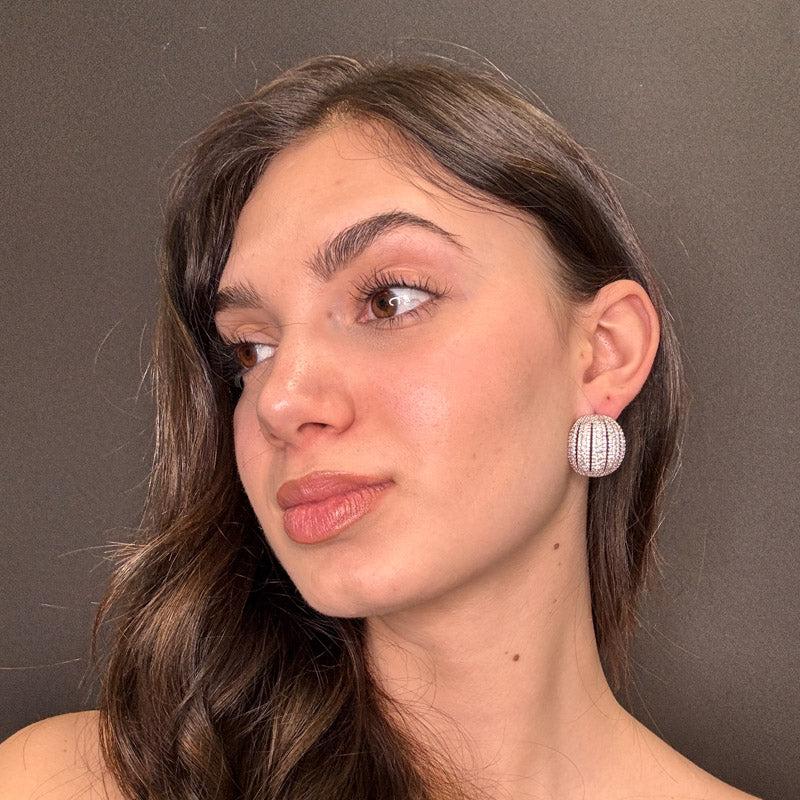 Palestro Milano Orecchini Guscio di Pavè