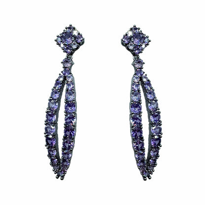 Palestro Milano Orecchini Dark - Violet Lacrima di Pavè