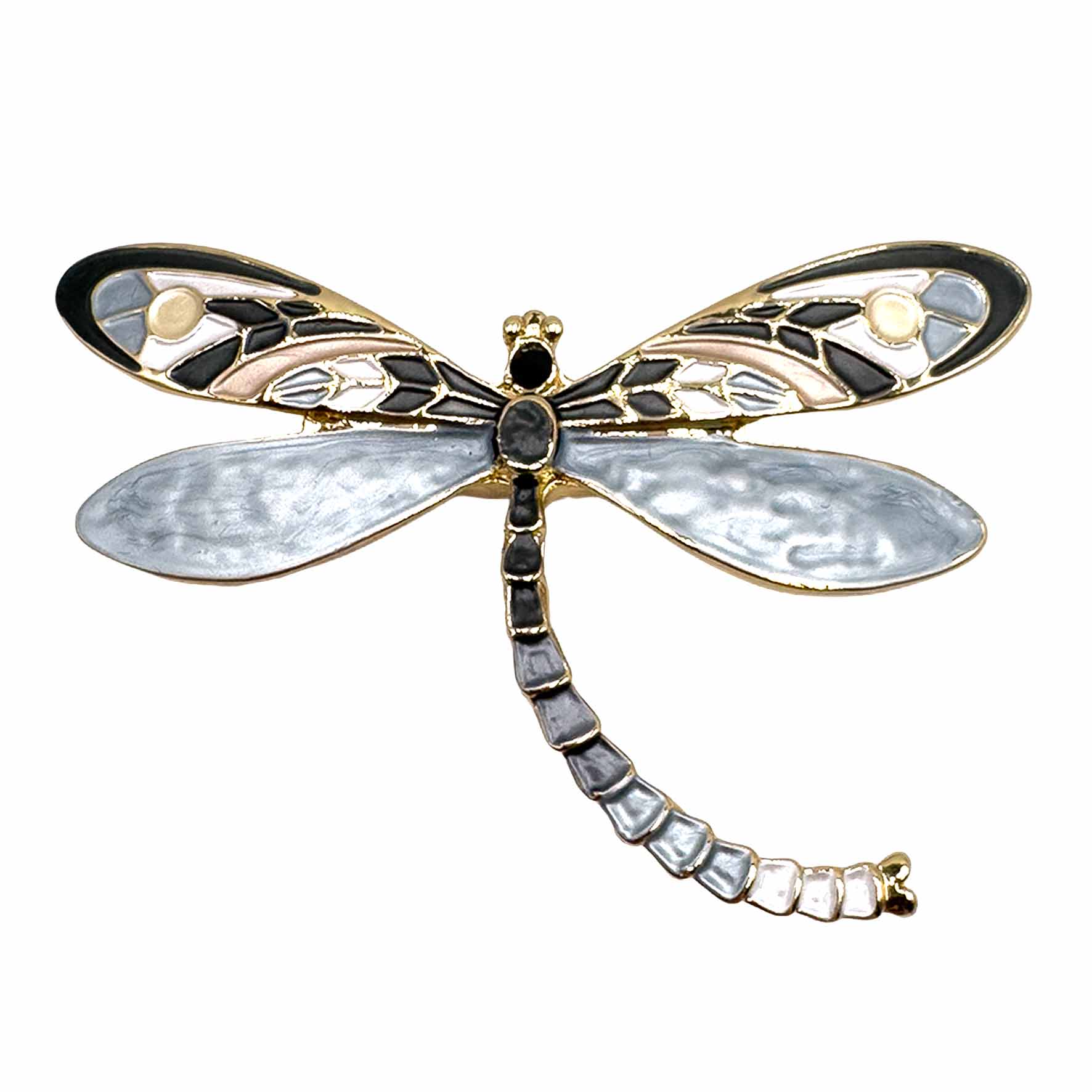 Palestro Milano Spille e spillette Grigio Libellula (Magnete)