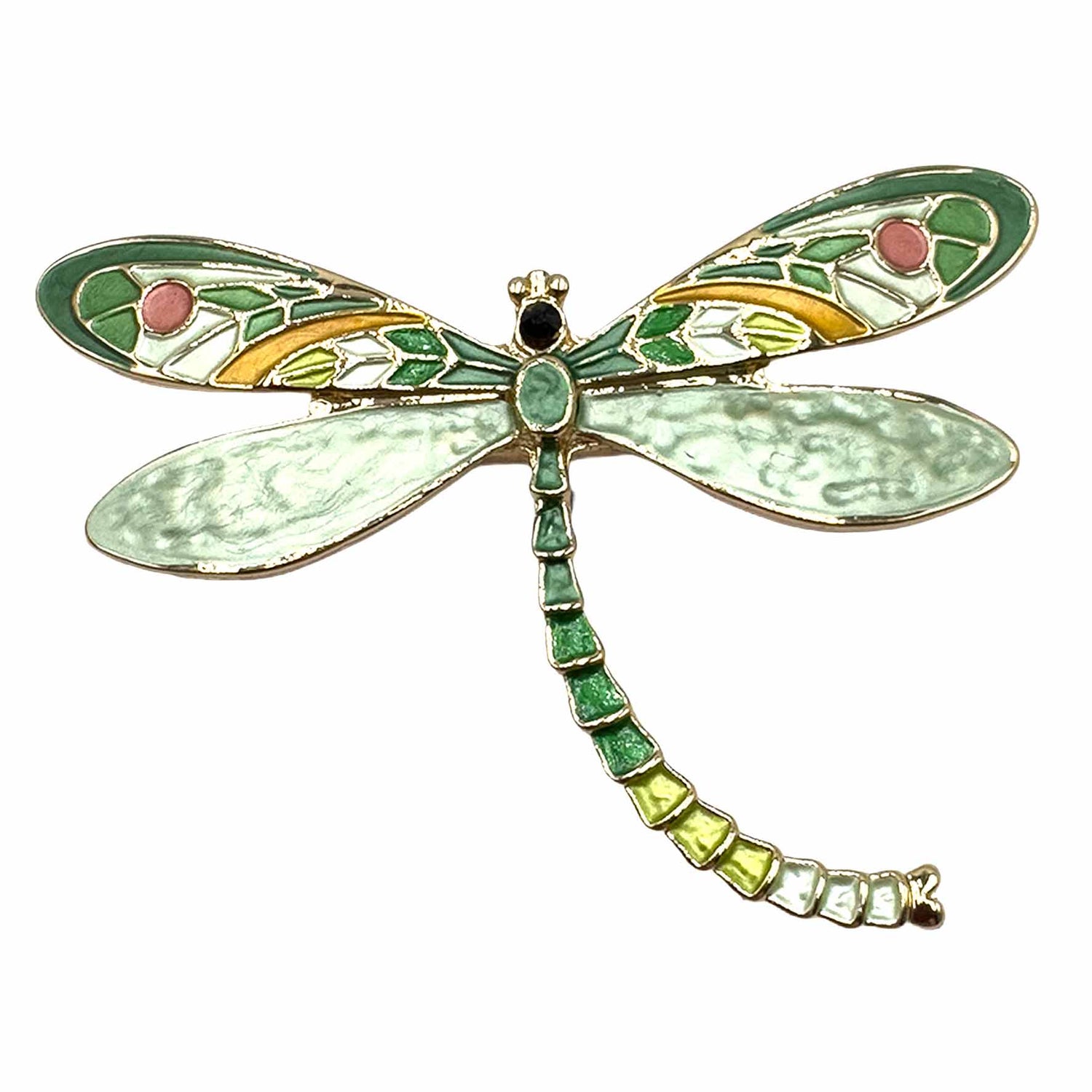 Palestro Milano Spille e spillette Verde Libellula (Magnete)