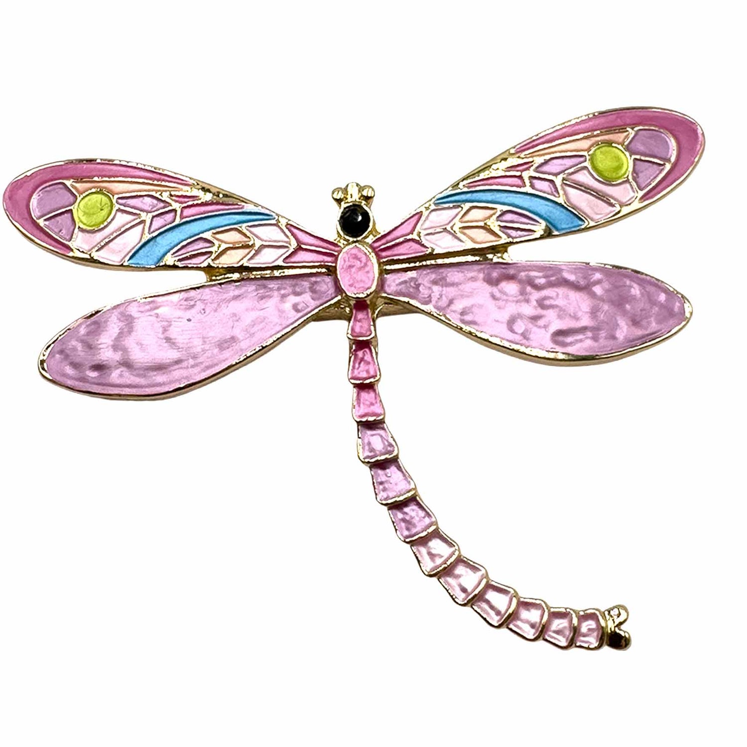 Palestro Milano Spille e spillette Pink Libellula (Magnete)