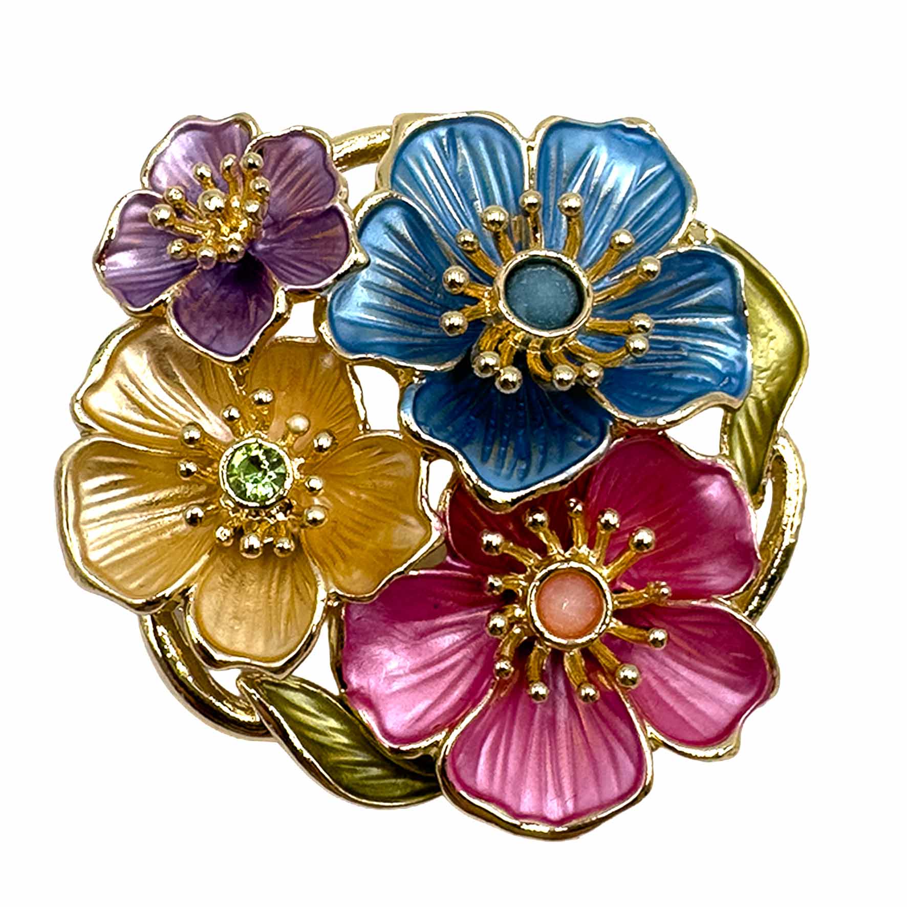 Palestro Milano Spille e spillette Multicolor Mazzo di Peonie