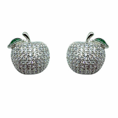 Palestro Milano Orecchini Base Silver / Total Silver Mele di Pavè