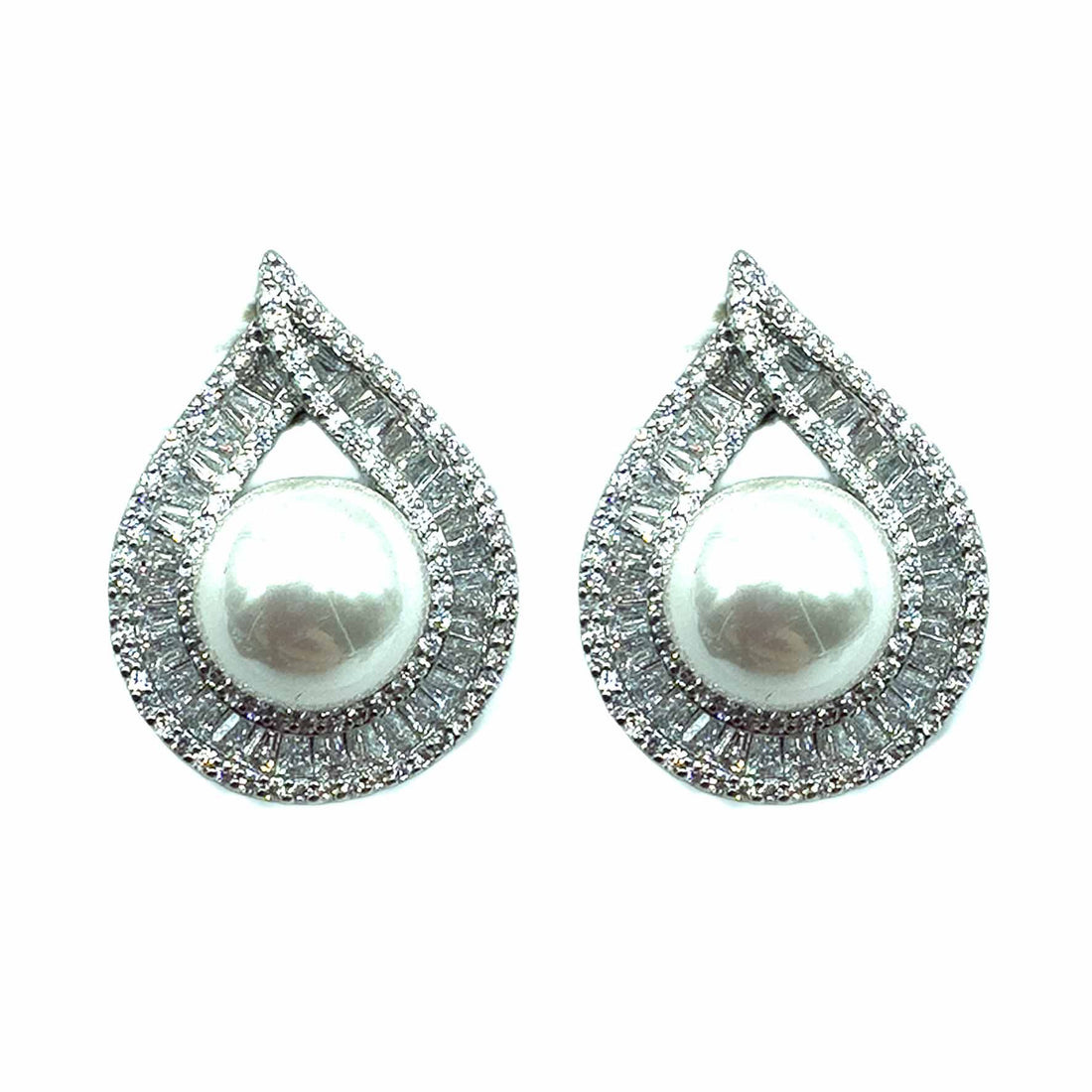 Palestro Milano Orecchini Total Silver Mini Goccia con Perla