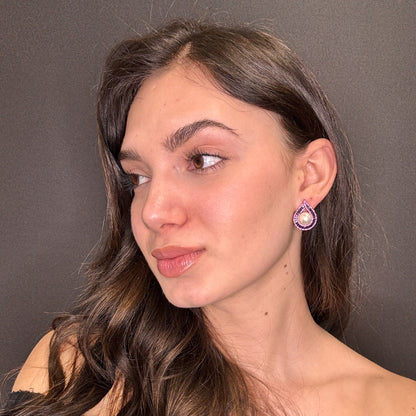 Palestro Milano Orecchini Mini Goccia con Perla