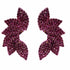 Palestro Milano Orecchini Rosa Brillante Multi Piume