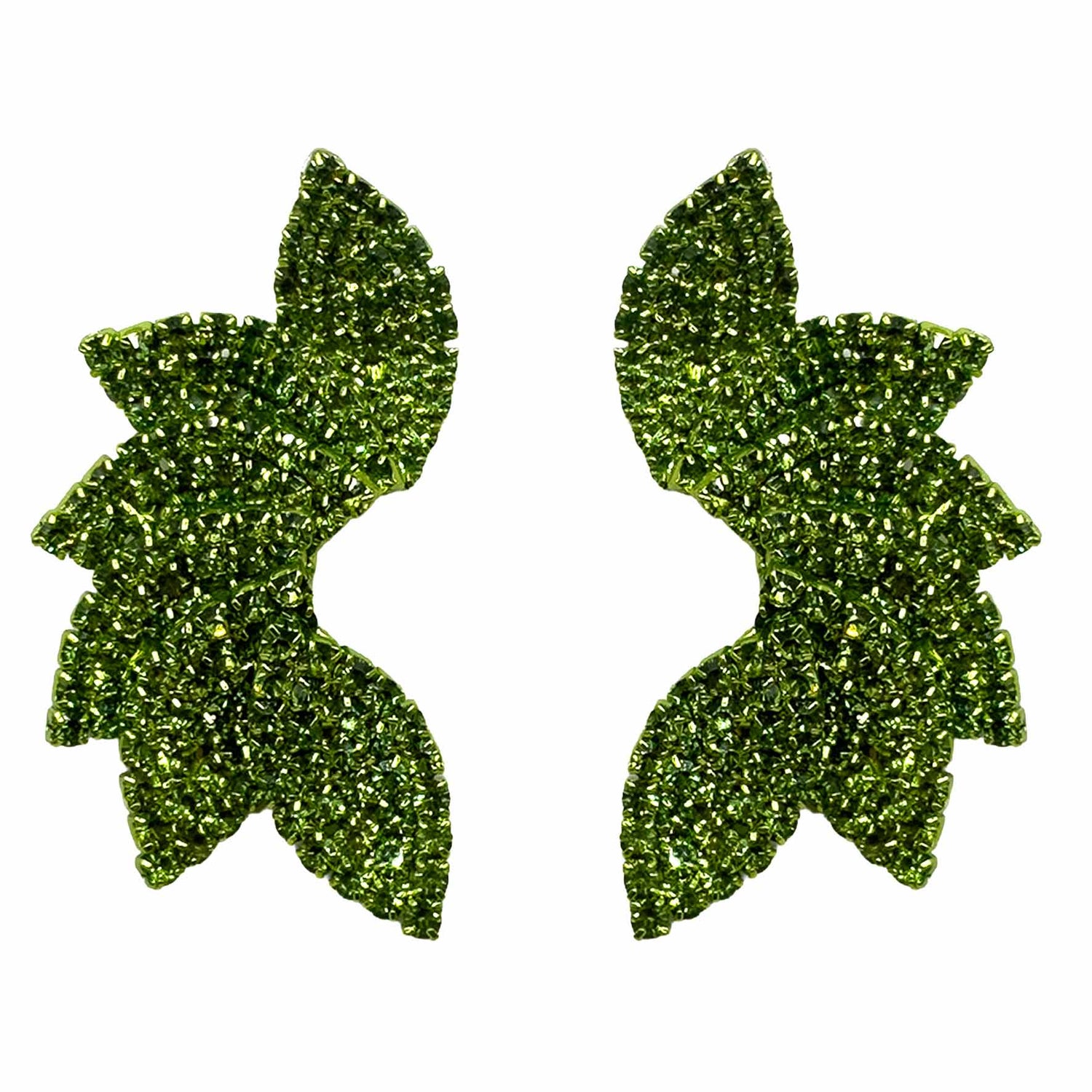 Palestro Milano Orecchini Verde Chiaro Multi Piume