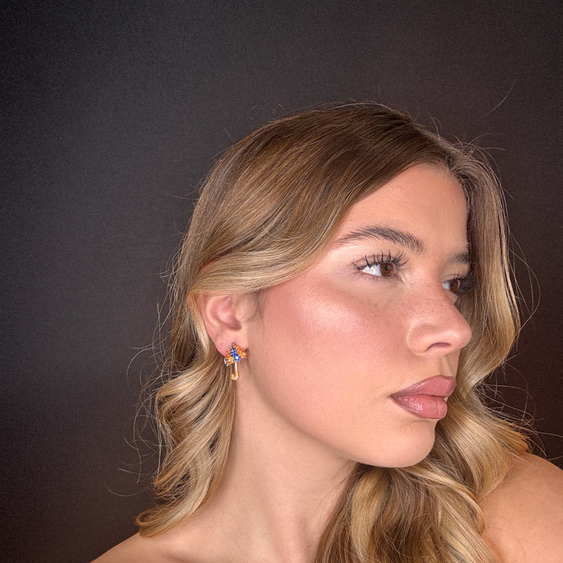 Palestro Milano Orecchini Ombrellini di Pavè