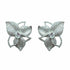 Palestro Milano Orecchini Total Silver Orchidea di pavè