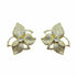 Palestro Milano Orecchini Total Gold Orchidea di pavè