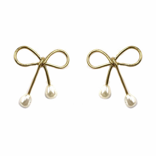 Fiocchi gold con perlina