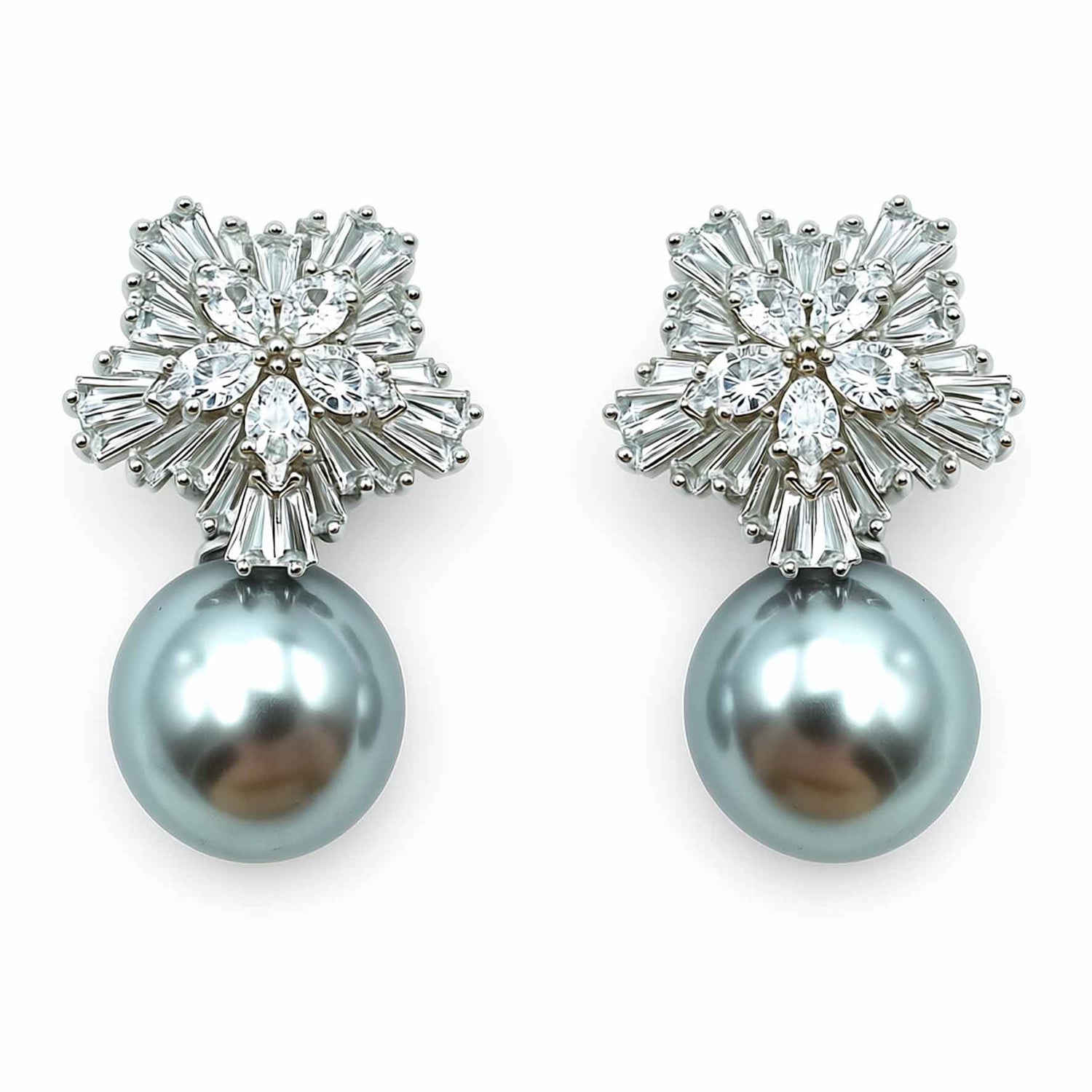 Palestro Milano Orecchini Fiocco di Neve perla