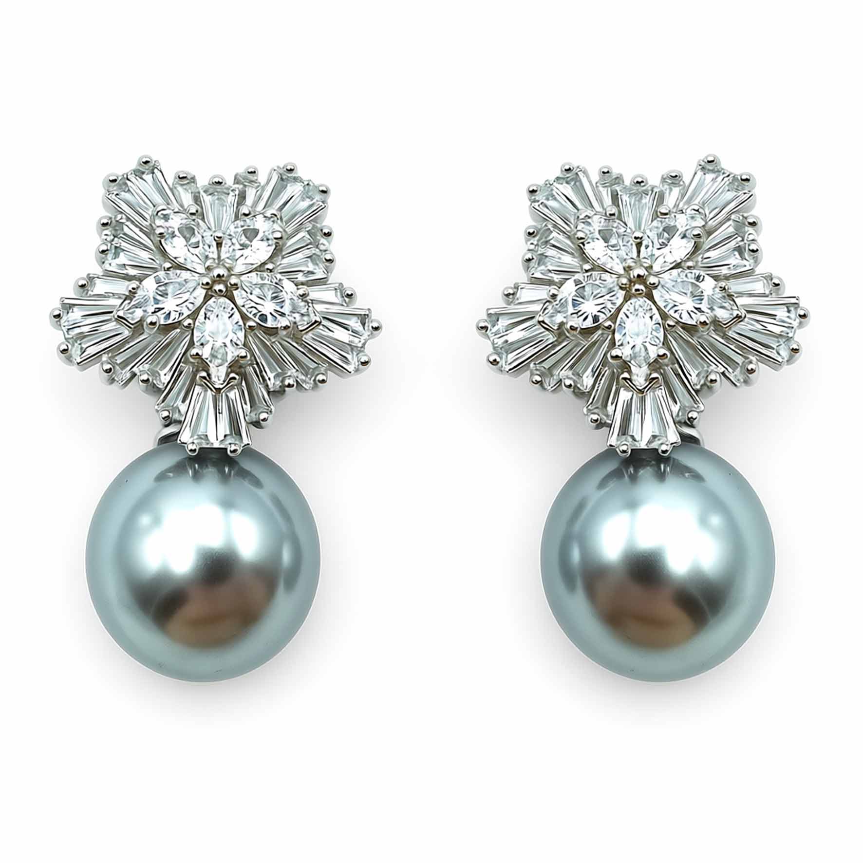 Palestro Milano Orecchini Fiocco di Neve perla