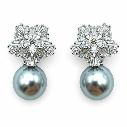 Palestro Milano Orecchini Fiocco di Neve perla