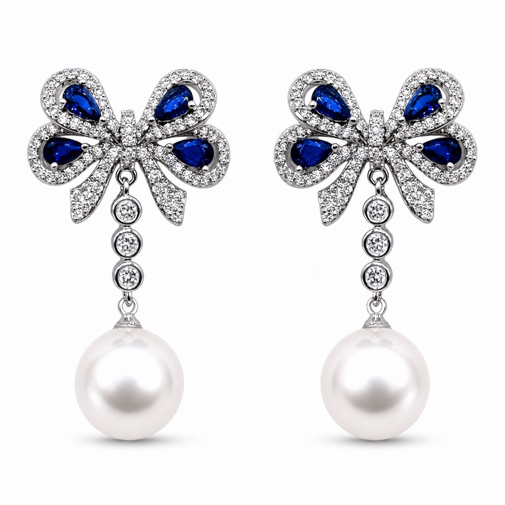 Fiocchettino Silver con Perla Bianca