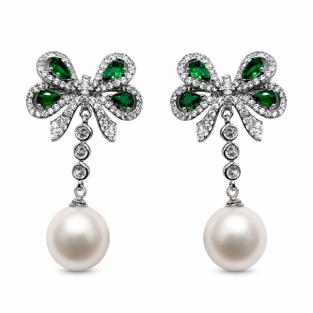 Fiocchettino Silver con Perla Bianca