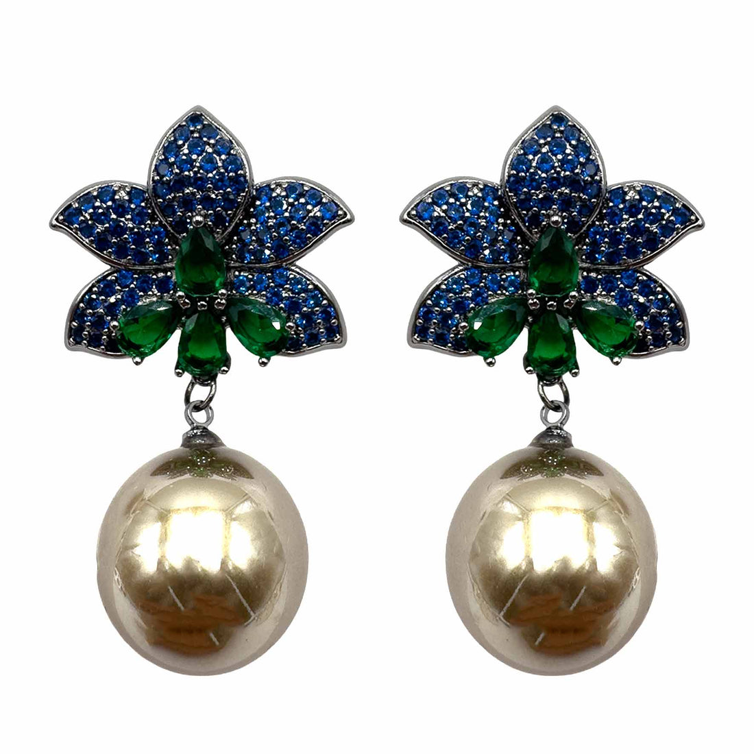 Fiore di Pietre &amp; Pavè con Perla