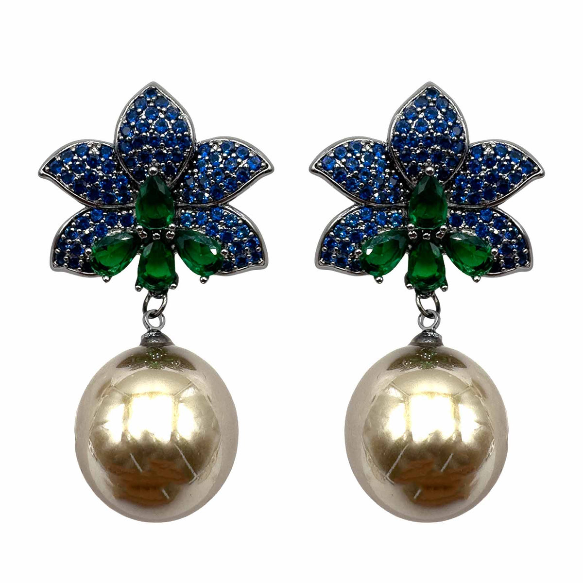 Fiore di Pietre &amp; Pavè con Perla