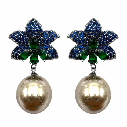 Fiore di Pietre &amp; Pavè con Perla